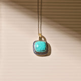 Turqoise Cushion Necklace with pendant