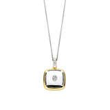 Khaki Cushion Necklace with pendant
