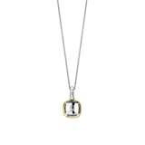 Zirconia Cushion Necklace with pendant