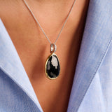 Necklace with Luxury stone pendant