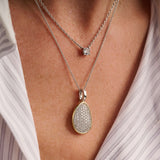 Necklace with Luxury stone pendant