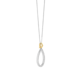 Classic Soft Oval Zirconia Necklace with pendant