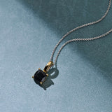 Necklace with Black Square pendant