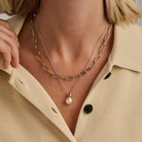Necklace with Pearl pendant 10mm
