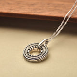 Structure Circle Necklace - M model