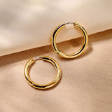 Classic Gold Vermeil Large Hoops 20mm
