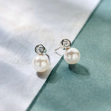 Zirconia Pearl Earstuds