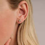 Classic Round Zirconia Earstuds