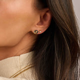 Forever Connected Black Zirconia Earrings