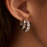 Round Zirconia Hoops