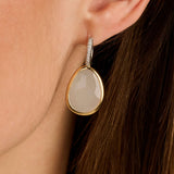 Drop Earrings with Luxury stone