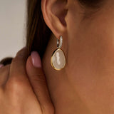 Drop Earrings with Luxury stone
