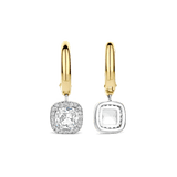 Classic Square Zirconia Hoops