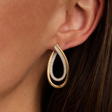 Organic Zirconia Earrings