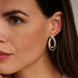 Organic Zirconia Earrings