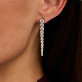 Long Zirconia Earrings 40mm