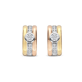 Contrast Tricolor Zirconia Earrings