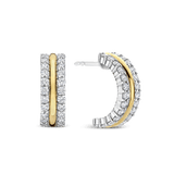 Triple Band Zirconia Hoops