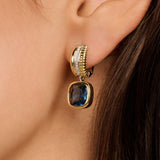 Blue Cushion Structure Hoops