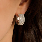 Chunky Zirconia Hoops