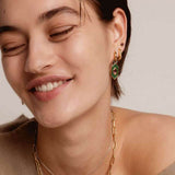 Purple Gem Earrings