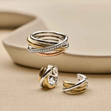 Bicolor Crossover Hoops