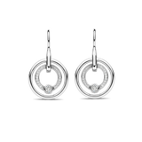 Zirconia Circle Earrings