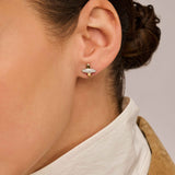 Zirconia Cross Earrings