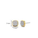 Zirconia Cushion Earrings