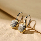 Zirconia Cushion Hoops