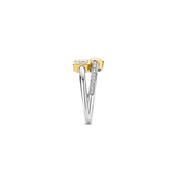 Double Cushion Zirconia Ring