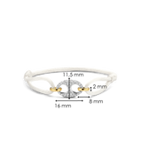 Coffee Bean Satin Bracelet