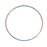 Multi Colour Tennis Necklace