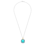 Turqoise Cushion Necklace with pendant