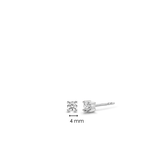 Classic Zirconia Earstuds 4mm