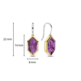 Purple Gem Earrings