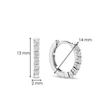 Tennis Small Hoops 14mm