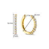 Tennis Medium Hoops 18mm
